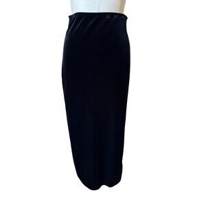 y2k GAP Long Black Velvet Skirt Size Medium